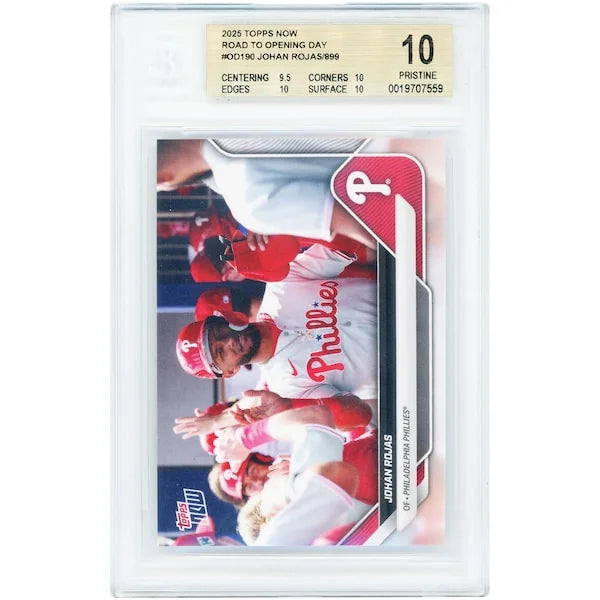 Johan Rojas 2025 Topps Now Road to Opening Day #OD-190 | BGS 10