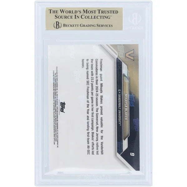 Mikayla Blakes Vanderbilt 2025 Bowman University Now March Madness #9 | BGS 9.5
