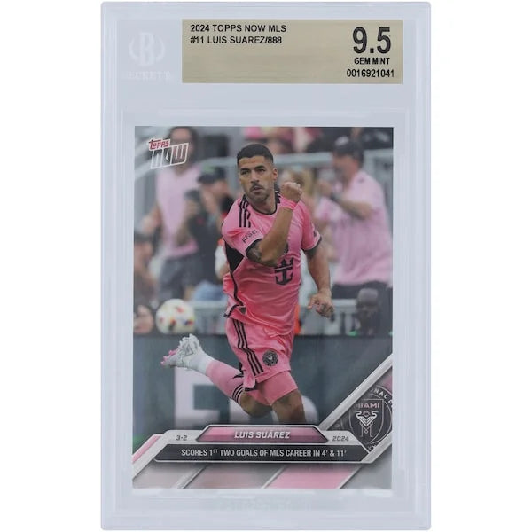 Luis Suarez Signed 2024 Topps Now MLS #11 Card | BGS 9.5 Authenticated