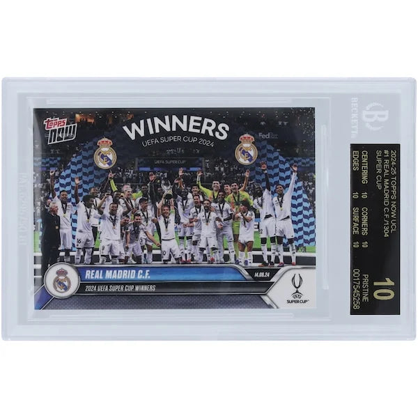 Real Madrid CF 2024-25 Topps Now UCL 2024 #1 Card | BGS 10 Black Label