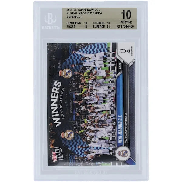 Real Madrid CF 2024-25 Topps Now UCL 2024 #1 Card | BGS 10 Graded