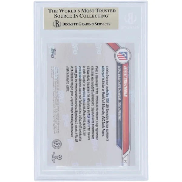 Antoine Griezmann 2024-25 Topps Now Champions League Card | BGS 9.5 Green #47/99