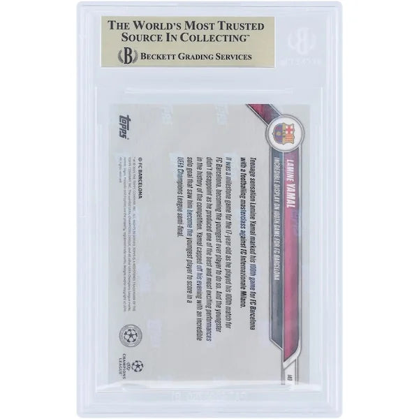 Lamine Yamal Topps Now Card | Barcelona 2024-25 100th Game #149 BGS 9.5