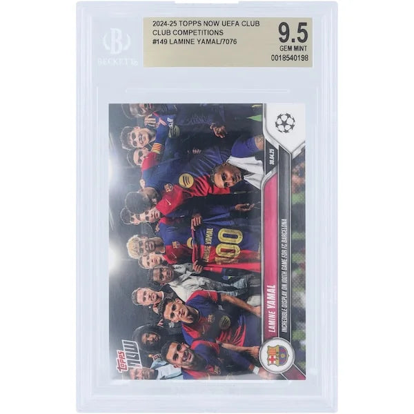 Lamine Yamal Topps Now Card | Barcelona 2024-25 100th Game #149 BGS 9.5