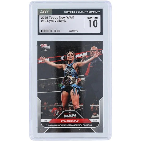Lyra Valkyria WWE 2025 Topps Now Inaugural Women's Intercontinental Champion #10 Card | CG