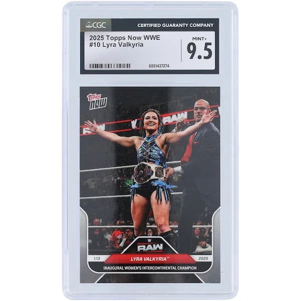 Lyra Valkyria 2025 Topps Now Women's Intercontinental Champion #10 | CGC 9.5