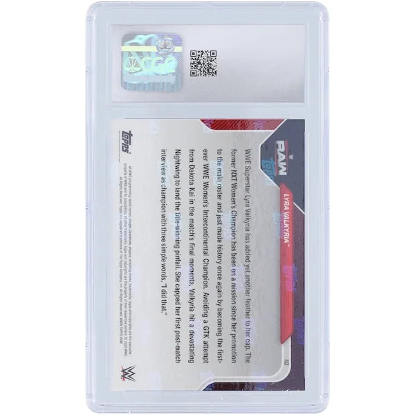 Lyra Valkyria 2025 Topps Now Women's Intercontinental Champion #10 | CGC 9.5
