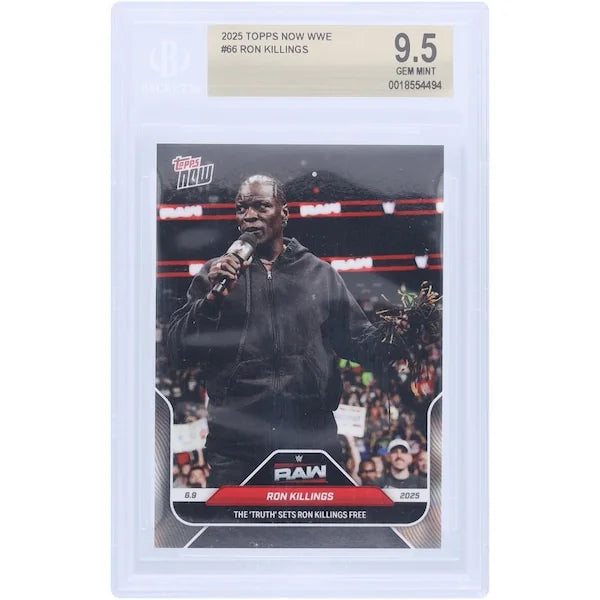 R-Truth WWE 2025 Topps Now The Truth Sets Ron Killings Free #66 | BGS 9.5
