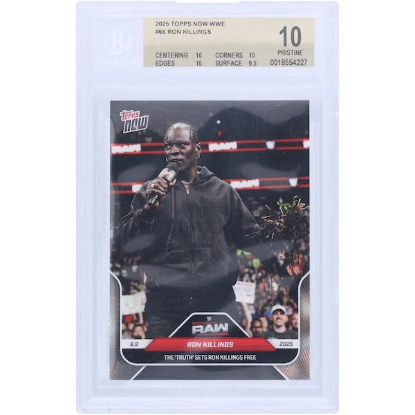 R-Truth WWE 2025 Topps Now The Truth Sets Ron Killings Free #66 | BGS 10