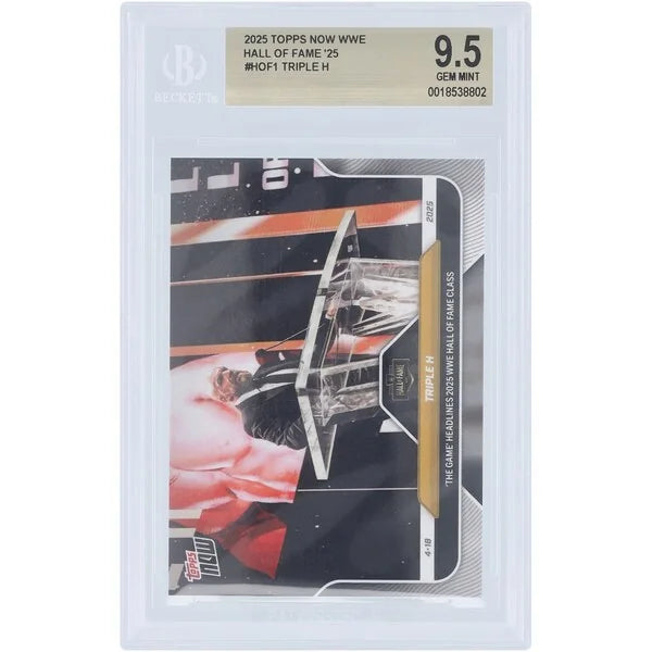 Triple H 2025 Topps Now 'The Game' WWE Hall of Fame Card | BGS 9.5