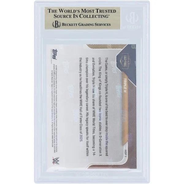 Triple H 2025 Topps Now 'The Game' WWE Hall of Fame Card | BGS 9.5