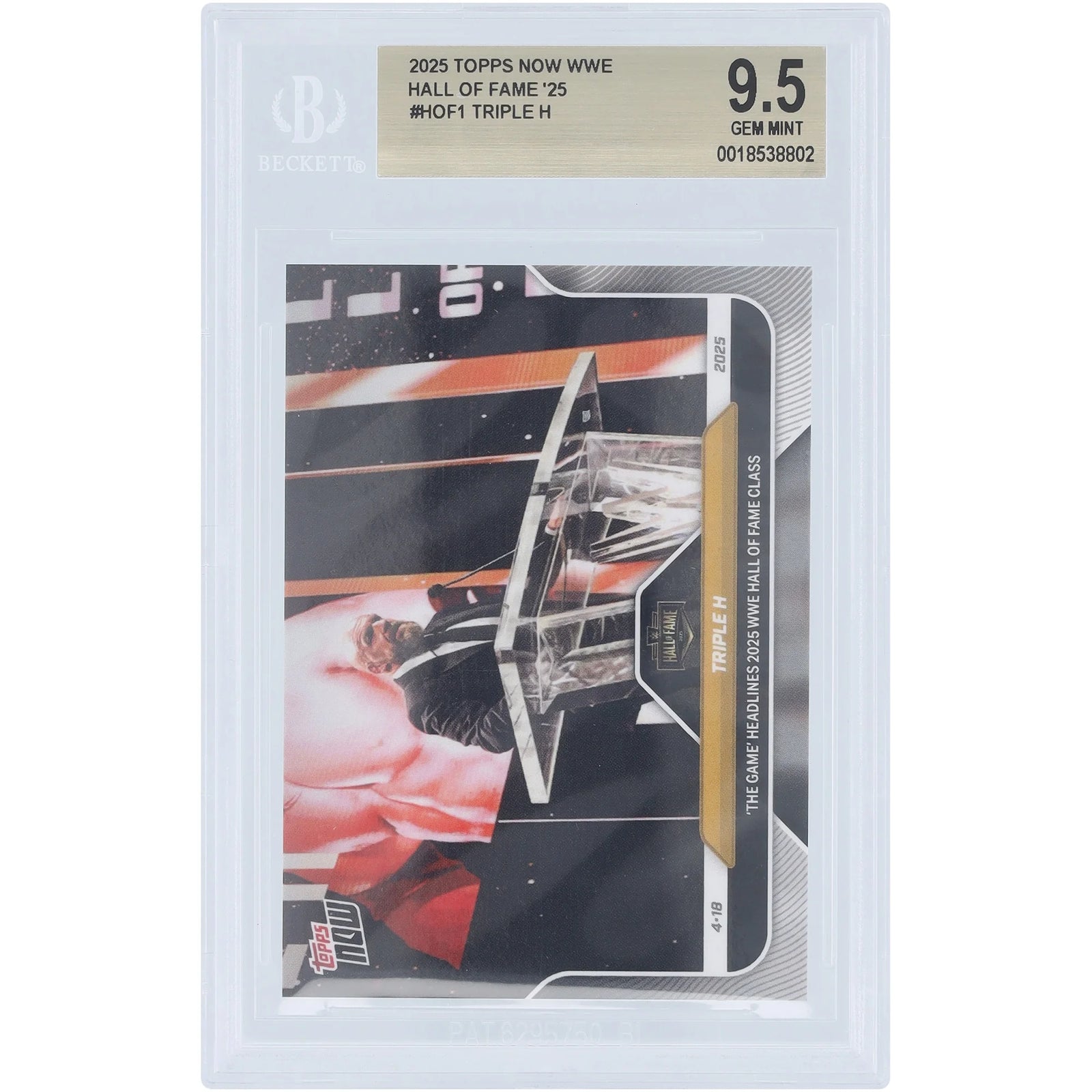 Triple H 2025 Topps Now 'The Game' WWE Hall of Fame Card | BGS 9.5