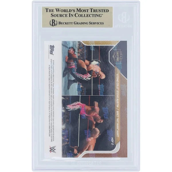 Stone Cold Steve Austin & Bret Hart WWE 2025 Topps Now Card | BGS 9.5 Graded