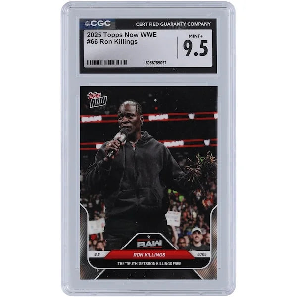 R-Truth WWE 2025 Topps Now The Truth Sets Ron Killings Free #66 | CGC 9.5
