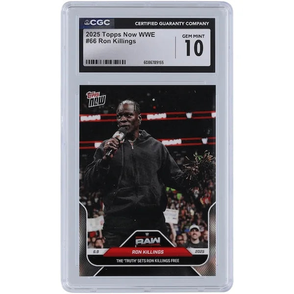 R-Truth WWE 2025 Topps Now The Truth Sets Ron Killings Free #66 | CGC 10