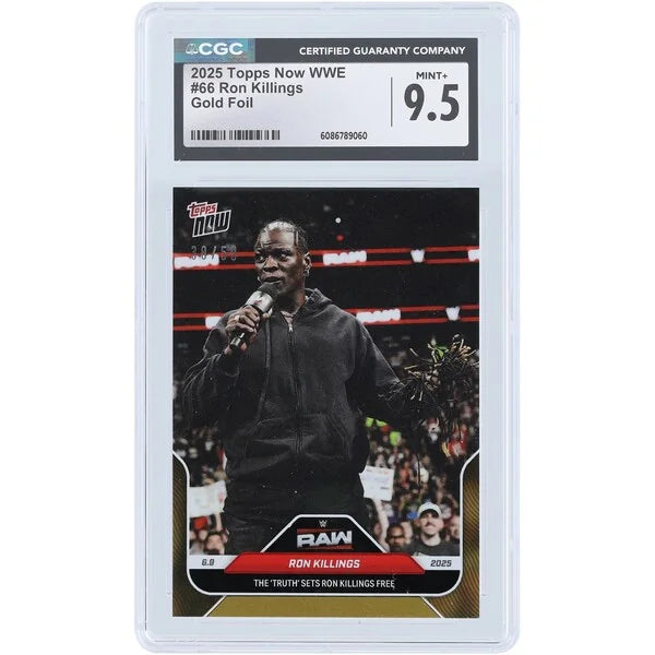 R-Truth WWE 2025 Topps Now Gold Foil Card #66 | CGC 9.5
