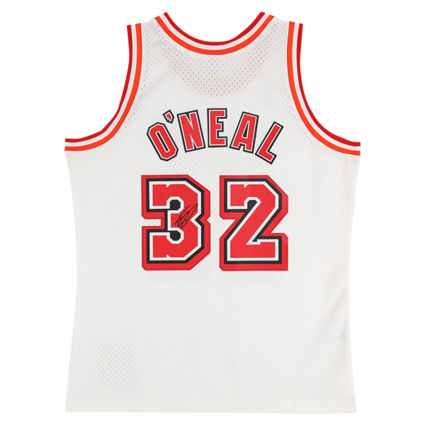 Shaquille O'Neal Miami Heat Autographed Fanatics Authentic Mitchell & Ness 2007 - 08 White Swingman Jersey - The Ballers Bank