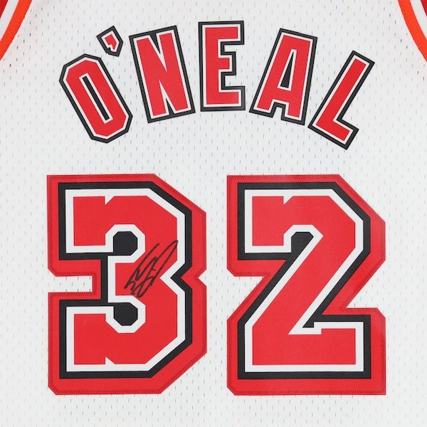 Shaquille O'Neal Miami Heat Autographed Fanatics Authentic Mitchell & Ness 2007 - 08 White Swingman Jersey - The Ballers Bank