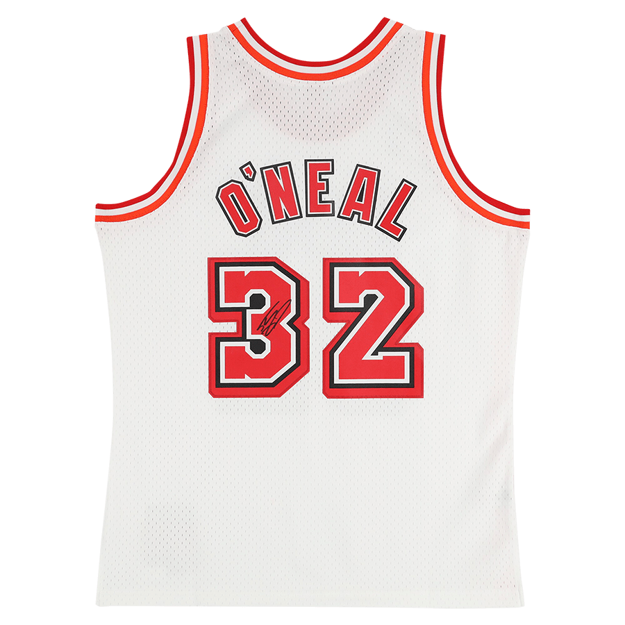 Shaquille O'Neal Miami Heat Autographed Fanatics Authentic Mitchell & Ness 2007 - 08 White Swingman Jersey - The Ballers Bank