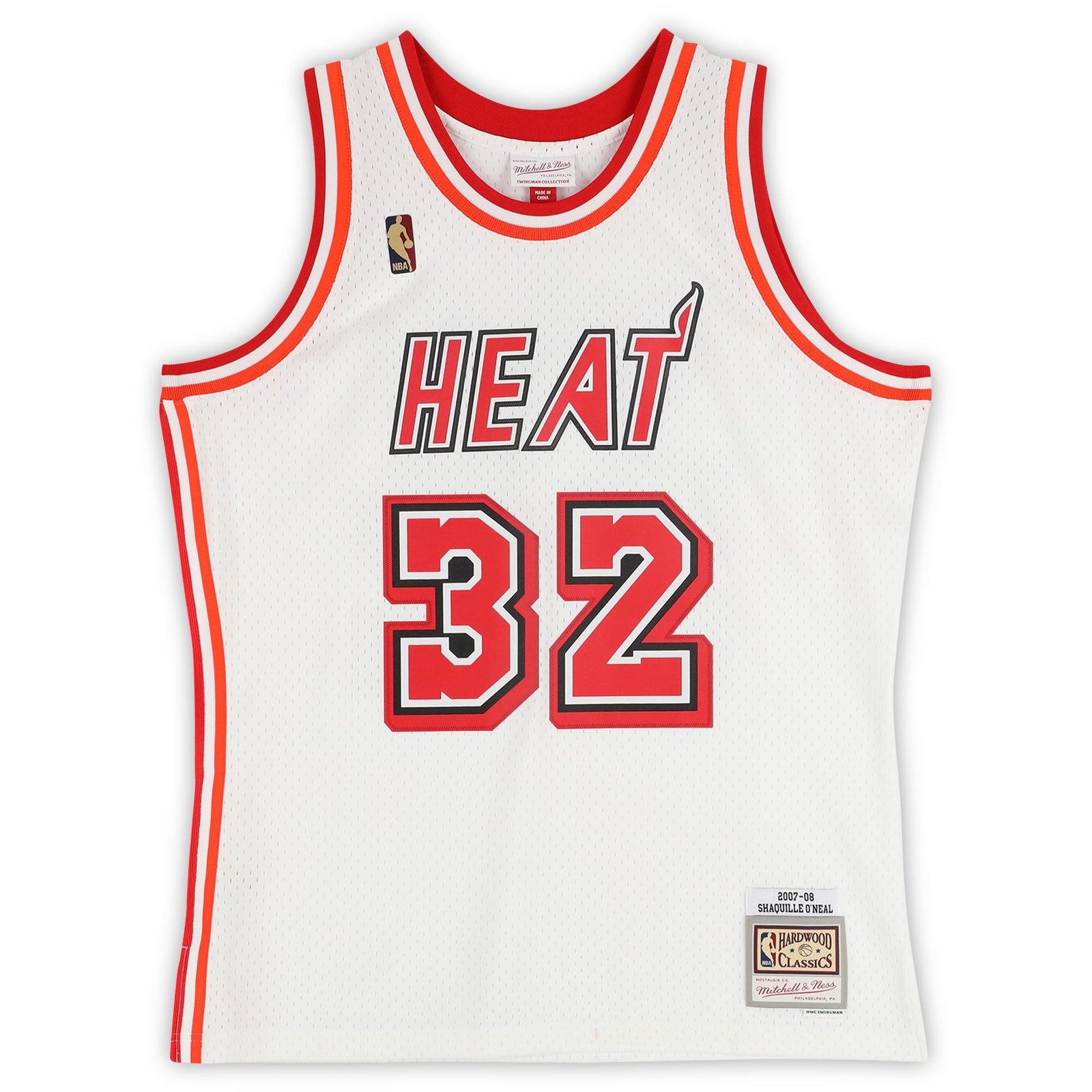 Shaquille O'Neal Miami Heat Autographed Fanatics Authentic Mitchell & Ness 2007 - 08 White Swingman Jersey - The Ballers Bank