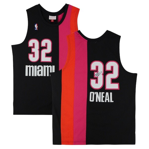 Shaquille O'Neal Miami Heat Fanatics Authentic Autographed Mitchell & Ness Alternate 2005 - 06 Swingman Jersey - The Ballers Bank