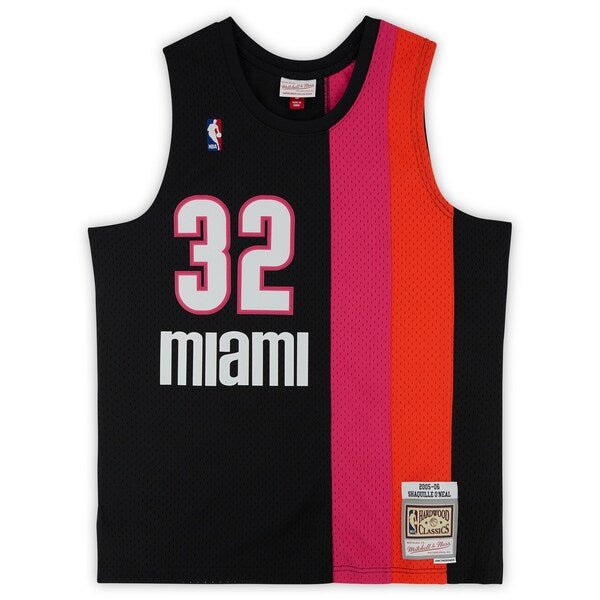 Shaquille O'Neal Miami Heat Fanatics Authentic Autographed Mitchell & Ness Alternate 2005 - 06 Swingman Jersey - The Ballers Bank