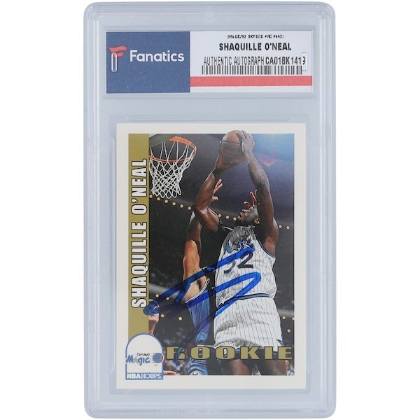 Shaquille O'Neal Orlando Magic Autographed 1992 Skybox 442 Rookie Card - The Ballers Bank