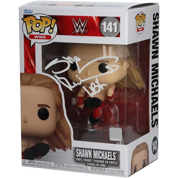 Shawn Michaels WWE Autographed Fanatics Authentic 141 Sweet Chin Music Funko Pop! Figurine - The Ballers Bank