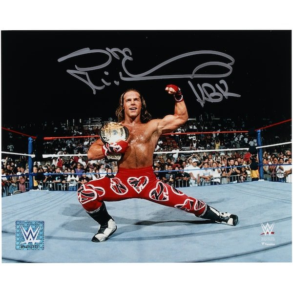 Shawn Michaels WWE Autographed Fanatics Authentic 8'' x 10'' In - Ring Pose With Title Photograph - The Ballers Bank