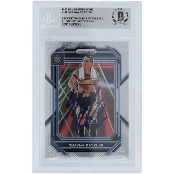 Shayna Baszler WWE Autographed 2023 Panini Prizm 147 Beckett Fanatics Witnessed Authenticated Card - The Ballers Bank