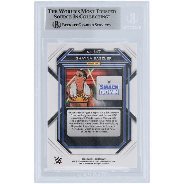 Shayna Baszler WWE Autographed 2023 Panini Prizm 147 Beckett Fanatics Witnessed Authenticated Card - The Ballers Bank