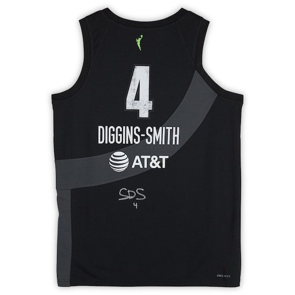Skylar Diggins - Smith Seattle Storm Autographed Fanatics Authentic Nike Black Rebel Edition Victory Player Jersey - The Ballers Bank