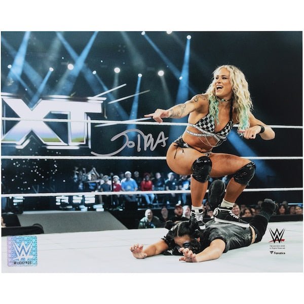 Sol Ruca WWE Autographed Fanatics Authentic 8" x 10" Surfboard On Wendy Choo Photograph - The Ballers Bank
