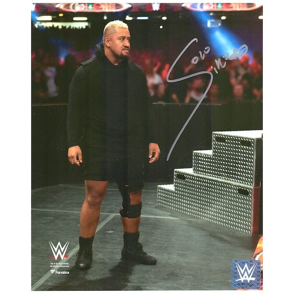Solo Sikoa Fanatics Authentic Autographed 8" x 10" Clash at the Castle Debut Photograph - The Ballers Bank