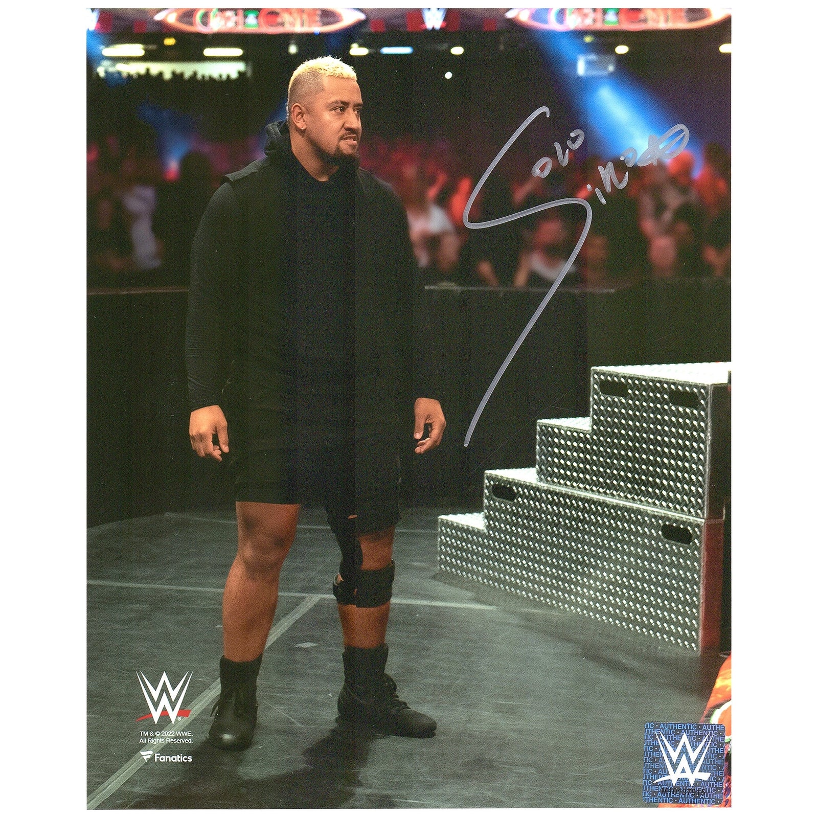 Solo Sikoa Fanatics Authentic Autographed 8" x 10" Clash at the Castle Debut Photograph - The Ballers Bank