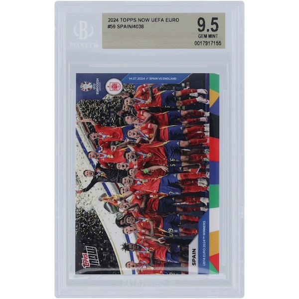 Spain National Team 2024 Topps Now UEFA Euro '24 Winners 14.07.24 59 BGS Authenticated 9.5 Card - The Ballers Bank