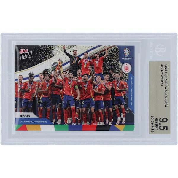Spain National Team 2024 Topps Now UEFA Euro '24 Winners 14.07.24 59 BGS Authenticated 9.5 Card - The Ballers Bank