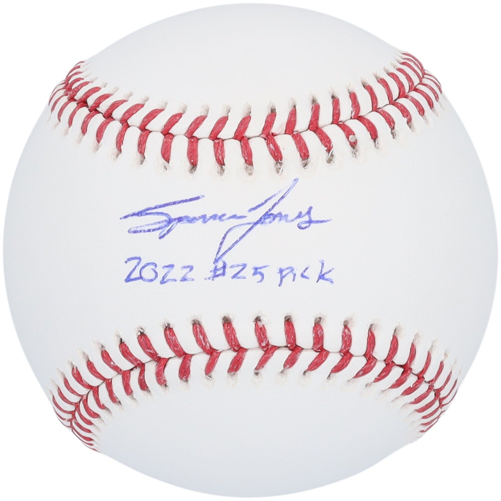 Spencer Jones New York Yankees Autographed Fanatics Authentic Baseball with "2022 25 Pick" Inscription - The Ballers Bank