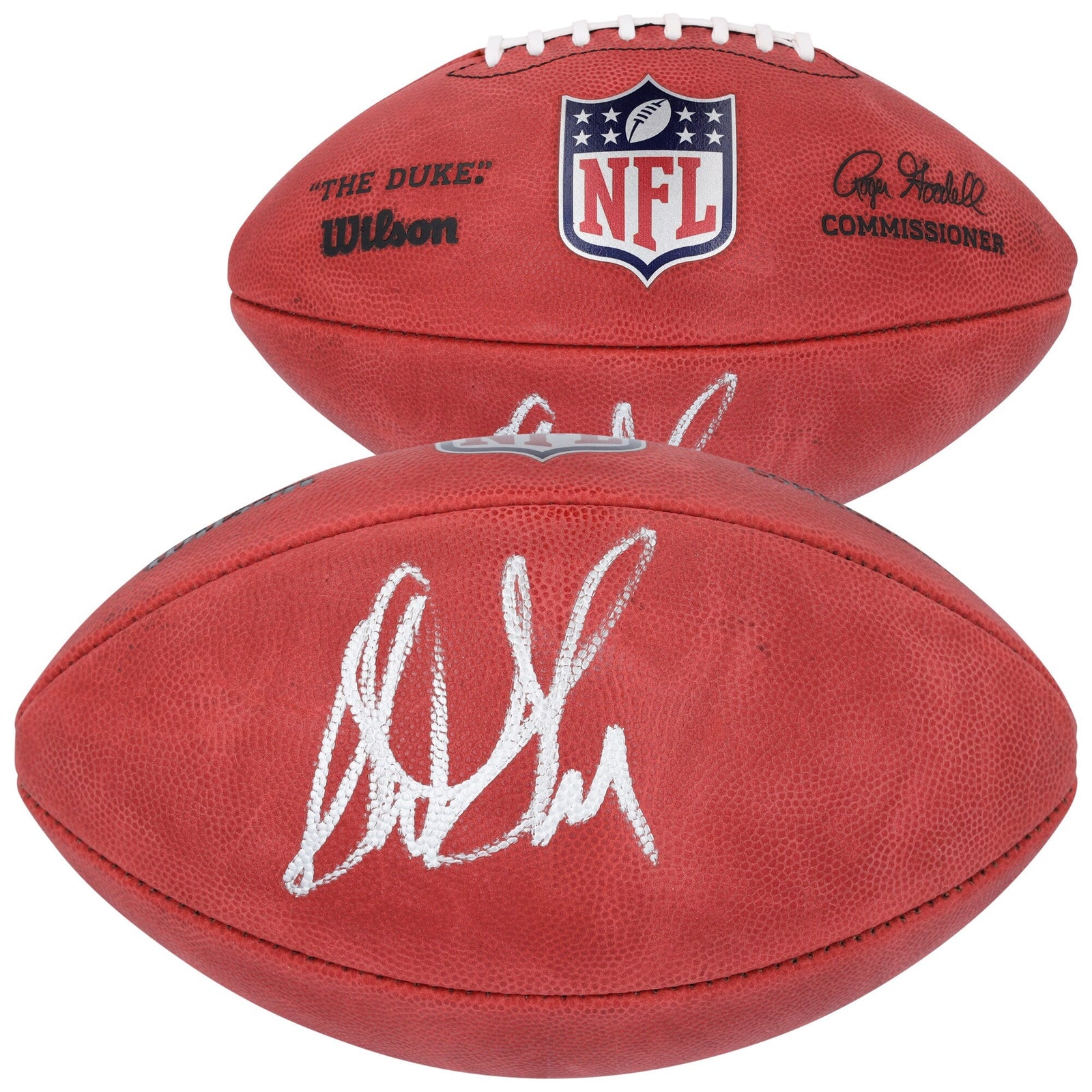 Sterling Sharpe Green Bay Packers Autographed Fanatics Authentic Wilson Duke Full Color Football - The Ballers Bank