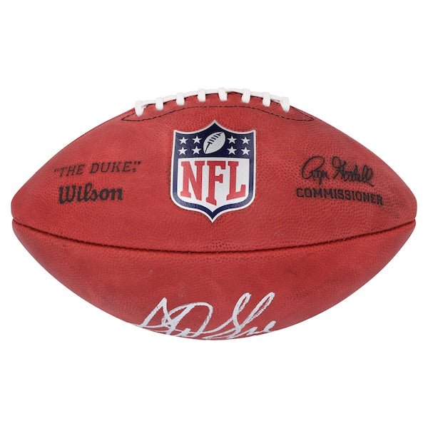 Sterling Sharpe Green Bay Packers Autographed Fanatics Authentic Wilson Duke Full Color Football with "HOF 25" Inscription - The Ballers Bank