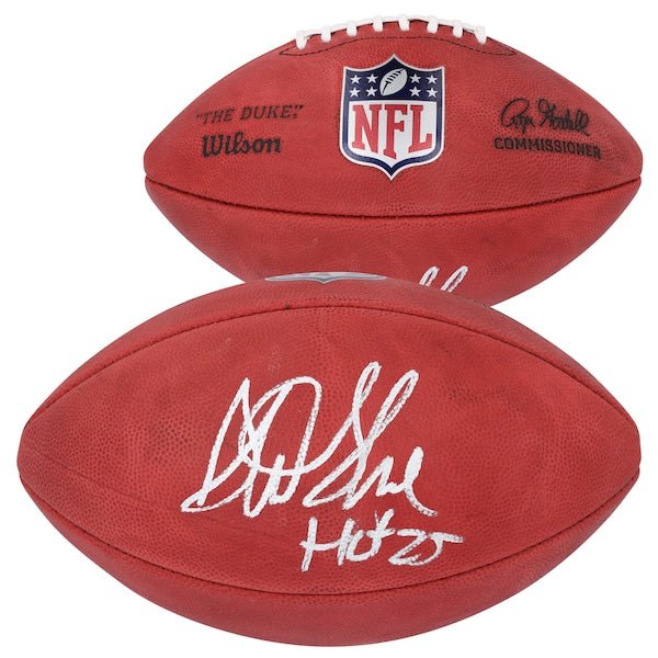 Sterling Sharpe Green Bay Packers Autographed Fanatics Authentic Wilson Duke Full Color Football with "HOF 25" Inscription - The Ballers Bank