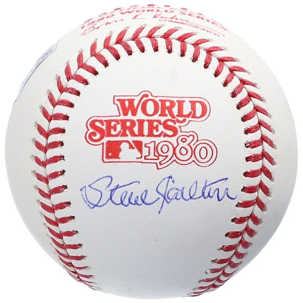 Steve Carlton Philadelphia Phillies Fanatics Authentic Autographed 1980 World Series Logo Baseball - The Ballers Bank