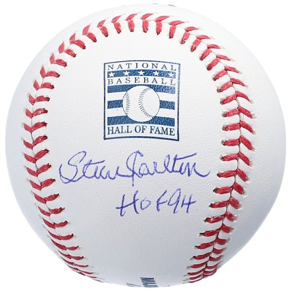 Steve Carlton Philadelphia Phillies Fanatics Authentic Autographed Hall of Fame Logo Baseball with "HOF 94" Inscription - The Ballers Bank