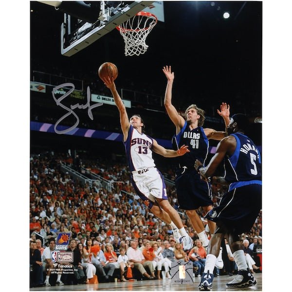 Steve Nash Phoenix Suns Autographed Fanatics Authentic 8" x 10" Layup vs. Dallas Mavericks Photograph - The Ballers Bank