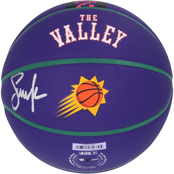 Steve Nash Phoenix Suns Autographed Fanatics Authentic Wilson 2024 - 25 City Edition Collector Basketball - The Ballers Bank