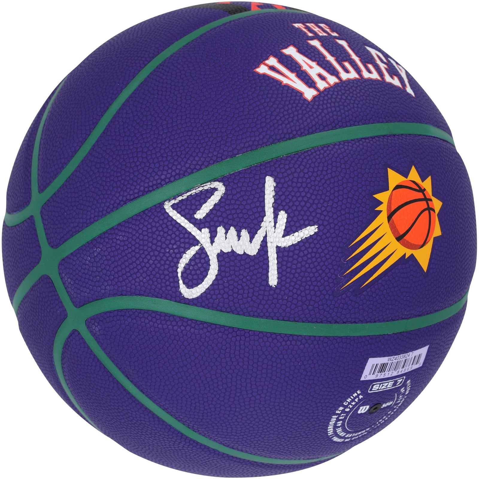 Steve Nash Phoenix Suns Autographed Fanatics Authentic Wilson 2024 - 25 City Edition Collector Basketball - The Ballers Bank