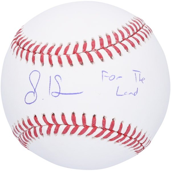 Steven Kwan Cleveland Guardians Autographed Fanatics Authentic Baseball with "For The Land" Inscription - The Ballers Bank