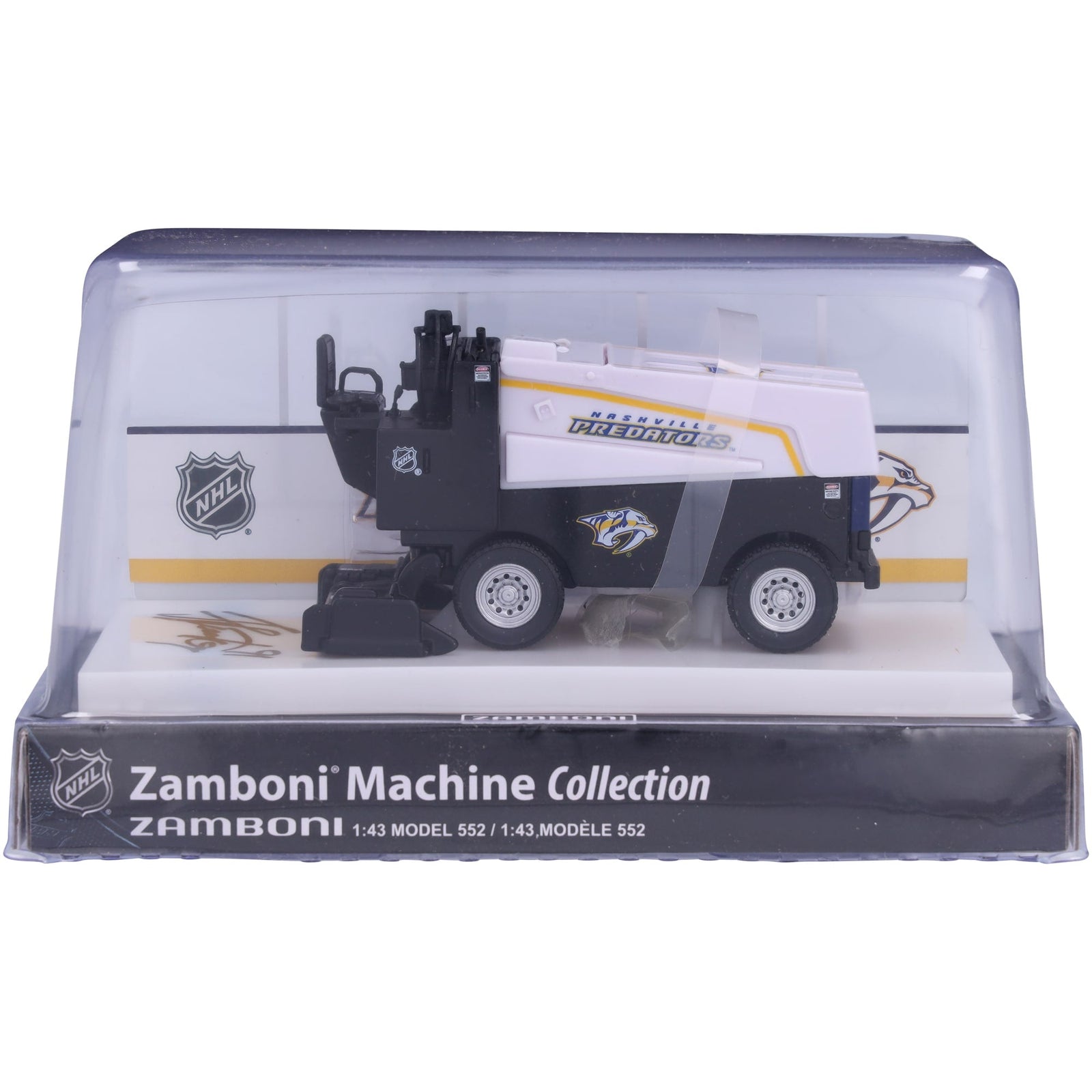 Steven Stamkos Nashville Predators Autographed Fanatics Authentic 1:43 Scale Die - Cast Zamboni - The Ballers Bank