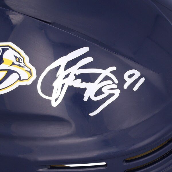 Steven Stamkos Nashville Predators Autographed Fanatics Authentic Navy Mini Helmet - The Ballers Bank