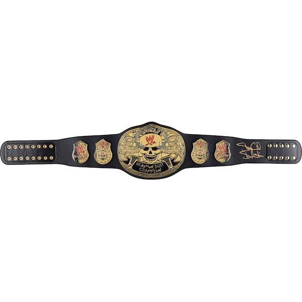 "Stone Cold" Steve Austin WWE Autographed Fanatics Authentic Smoking Skull Championship Replica Title Belt - The Ballers Bank